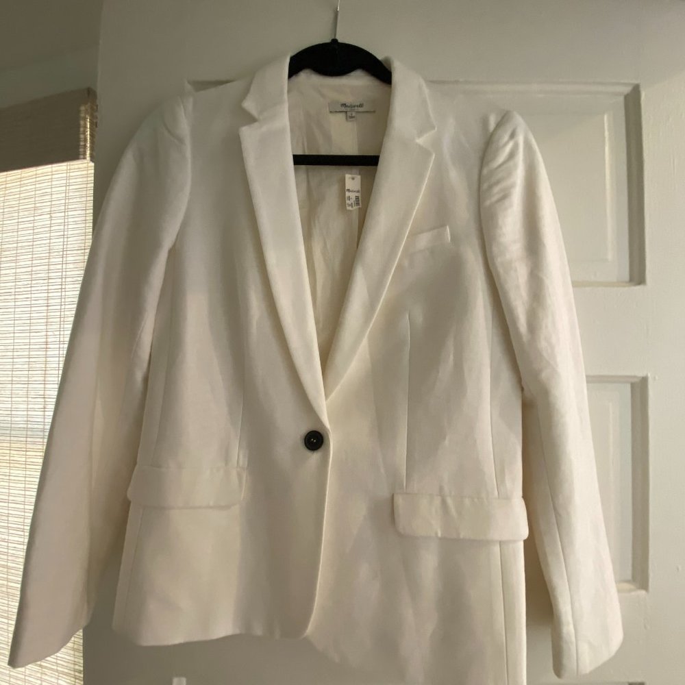 Madewell White Blazer